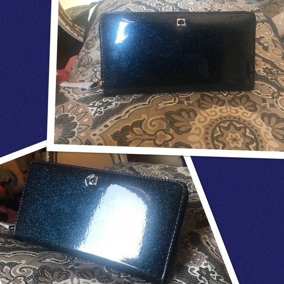 ✨KATE SPADE✨Last 1! HOST PICK🎉Sparkle Blue Wallet - Picture 4 of 8